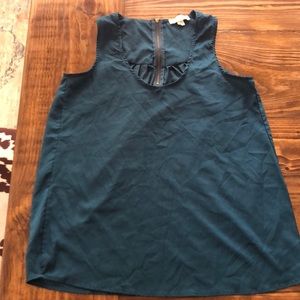 Teal blue dress top